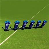 Fisher 6 Man Football Boomer Sleds w/ Man Pads Fisher 6 Man Football Boomer Sleds w/ Man Pads