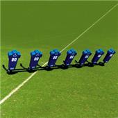 Fisher 7 Man Football Boomer Sleds w/ Man Pads Fisher 7 Man Football Boomer Sleds w/ Man Pads