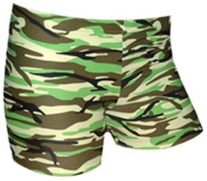 Spandex 3" Sports Shorts - Camo Print