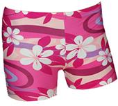 Plangea Spandex 2.5" Sports Shorts-Plumeria Print Plangea Spandex 2.5" Sports Shorts-Plumeria Print