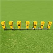 Fisher 7 Man Football Brute Sleds w/ "V" Pads Fisher 7 Man Football Brute Sleds w/ "V" Pads