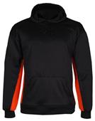 Badger BT5 Black/Orange Fleece Hoodies