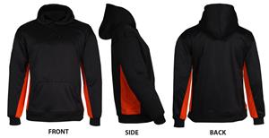 Badger BT5 Black/Orange Fleece Hoodies