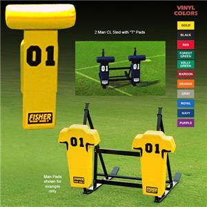 Fisher 2 Man Football CL Sleds w/ "T" Pads