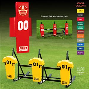 Fisher 3 Man Football CL Sleds w/ Standard Pads