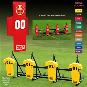 Fisher 4 Man Football CL Sleds w/ Standard Pads