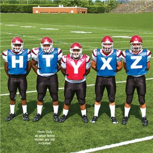 Fisher Vinyl Mesh Football Scout Vests - Set of 5