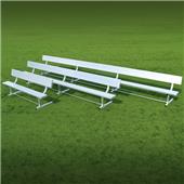 Fisher Aluminum Team Benches with Backrest Fisher Aluminum Team Benches with Backrest