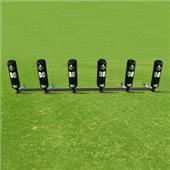 Fisher 6 Man Football Brute 2 Sleds w/ Round Pads Fisher 6 Man Football Brute 2 Sleds w/ Round Pads