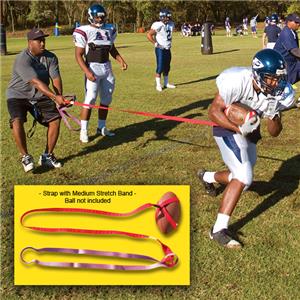 Fisher Tug-A-Ball Football Training Straps w/ Band