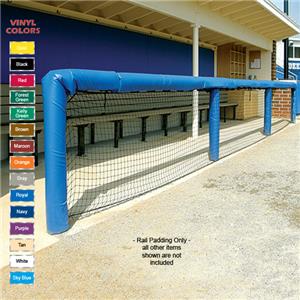 Fisher Baseball 96" Grommeted Rail Padding