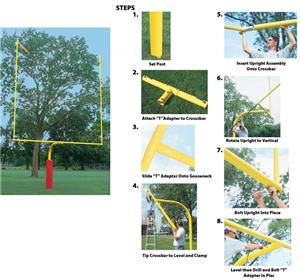 High School Gooseneck 96" Football Goalpost FB58HS