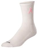 Twin City Breast Cancer Ribbon Crew Socks Twin City Breast Cancer Ribbon Crew Socks