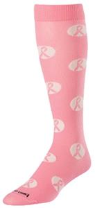 Breast Cancer Ribbon Over-Calf Socks (1-Pair)