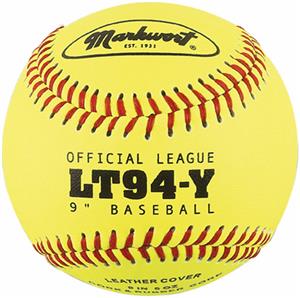 Markwort Yellow Leather Cover Baseballs (Dozen)