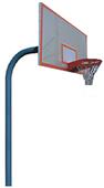 Outdoor Basketball Round Post Units - 3 Styles