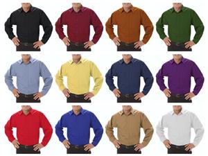 Blue Generation LS Fine Line Peached Twill Shirts
