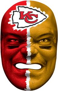 NFL Rubber Fan Face KANSAS CITY CHIEFS