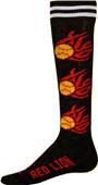 Red Lion Flaming Softballs Athletic Socks Red Lion Flaming Softballs Athletic Socks