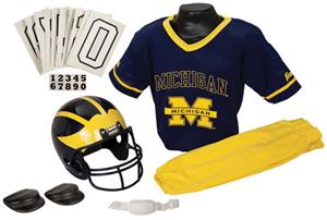 Collegiate Yth Football Team Uniform Set MICHIGAN