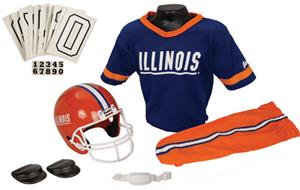 College Youth Football Team Uniform Set ILLINOIS