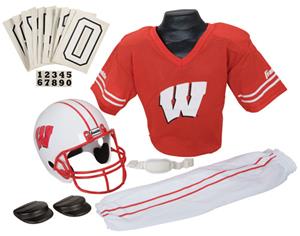 College Youth Football Team Uniform Set WISCONSIN