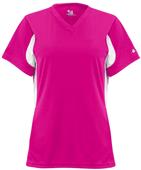Badger Girls Rally V-Neck Softball Jerseys