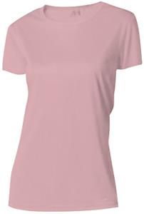 A4 Womens Pink Cooling Performance Crew Shirts