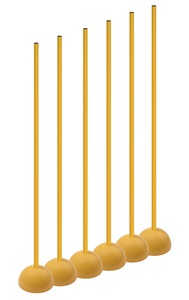 Champion Sports Coaching Sticks with Base (Set)