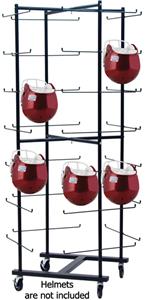 Champion Rolling Football Helmet Rack - Holds 56