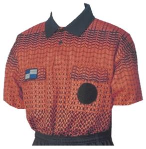 NISOA College Referee Orange Grid SS Shirts
