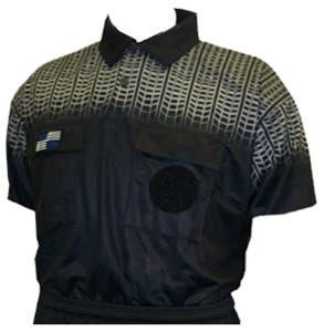 NISOA College Referee Black Grid SS Shirts