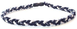D-Bat Titanium Necklaces-Navy/White