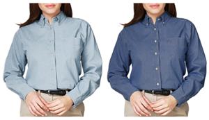Blue Generation LS Premium Cotton Denim Blouse