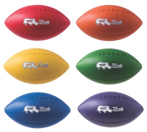 Champion Sports Rhino 9.75" Foam Football Set of 6