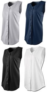 Rawlings Womens Button Sleeveless Softball Jerseys