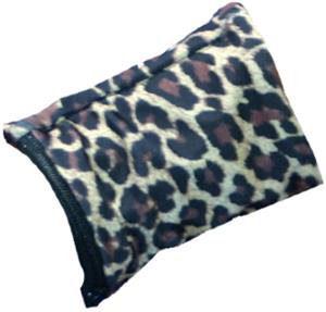 Womens Wrist Wallet Brown Leopard Wristband