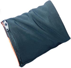 Mens Wrist Wallet Solid Black Wristband