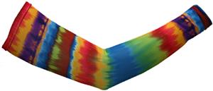 Womens Stripe Tie Dye Sleeve Warmer
