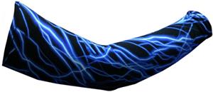 Mens Blue Lightning Sleeve Warmer