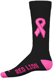 Cancer Awareness The Cure Black/Pink Crew Sock 12+