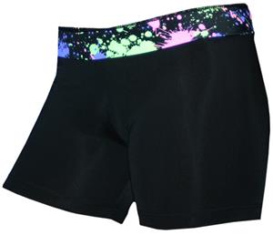 Black/Splat 6" Compression Shorts