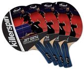 Killerspin Jet Set Table Tennis 4 Racket Set