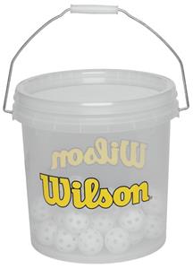Wilson 5" Wiffle Balls in 3 gallon bucket