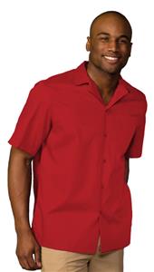 Edwards Unisex Poplin Solid Camp Shirt