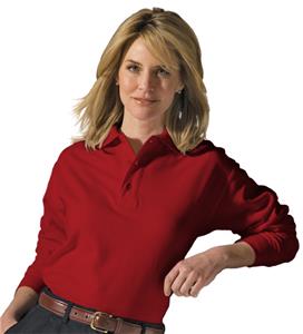 Edwards Unisex Long Sleeve Soft Touch Pique Polo