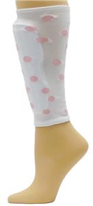 Red Lion Polka Dot Soccer Shin guard Sleeves