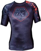 Contract Killer Adult Stained Black Rashguard S/S