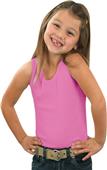LAT Sportswear Girls 2x1 Rib Tank