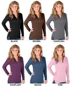 LAT Sportswear Jr Long Sleeve Thermal Henley